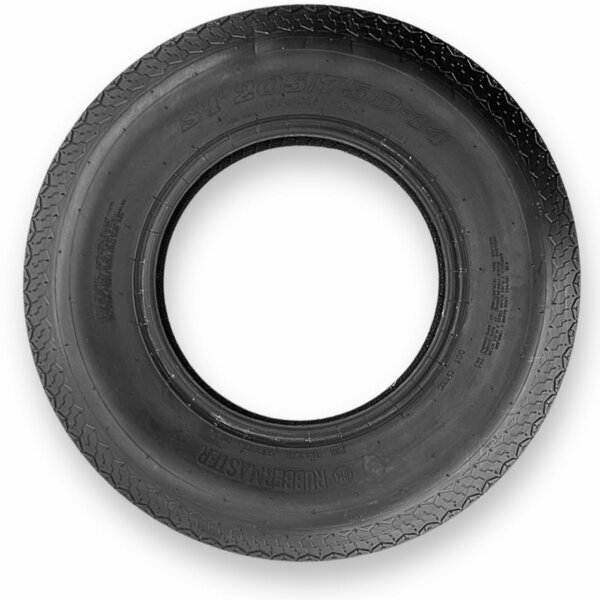 Rubbermaster F78-14 ST205/75D14 Highway Rib 6 Ply Tubeless High Speed Trailer Tire 489222